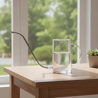 Transparent Watering Can with Long Spout Graduated Plant Watering Can Easy to Fill Vessel Ergonomic for Windowsill