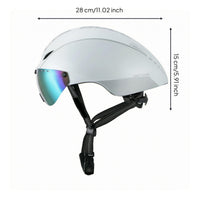 Visor Biking Helmet in-Formed Construction Wind-Cheating Bike Helmet Aerodynamic Head Protection