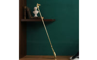 Brass Shoehorn with Horse Heads Vintage Style Shoe Inserter with Horse Heads Handle Polished Gold Long-Handled Shoehorn Hanging Loop
