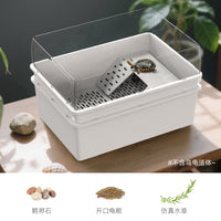 酷爬新型双层沥水龟便分离乌龟缸家用养龟专用塑料生态缸绿植造景