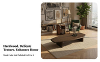 Italian aesthetic organic shape Low Table Minimalist Design Small Occasional Table Irregular Shape Household Furniture Designer Inspired for Interior Designers, Apartment Dwellers, Homeowners, Living Room, Lounge Area, Next to Sofa, Home Office
