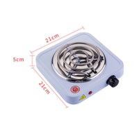 1000W High Power Single Coil Burner Multi-Functional Portable Electric Hot Plate Compact Design Single Coil Electric Burner Even Heating for Students, Travelers, Dorm Room, Office, Travel