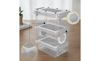 Multi-Layer Breadworm Breeding Box Ventilated Mealworm Breeding Box Compact Small for Desktop, Bedroom