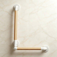 Stainless Steel Wall Mounted Bathroom Handle Anti-Slip Bathroom Grab Bar Wood Grain Toilet Grab Rust Resistant for Elderly, Disabled People, Restroom