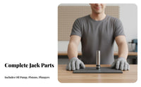 For 3/4 Ton Jacks Hydraulic Lifting Device Pump Repair Kit Wear-Resistant Lifting Device Pump Plunger Seal Band Precision Fit