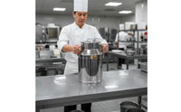 Sealed Stainless Steel Barrel Carrying Handle Stainless Steel Storage Barrel Rounded Base