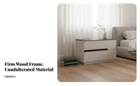 Minimalist Design Single-Drawer Cabinet with Open Shelf Modern aesthetic Bedside Table Sturdy Construction Nightstand Ample Storage for Apartment Dwellers, Homeowners, Students, Guest Room, Home, Hallway