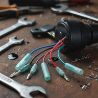 Direct Replacement Marine Engine Key Switch Assembly Long-Lasting Construction Marine Ignition Switch Assembly Boat Engine Ignition Lock for DIY Enthusiasts