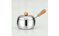 Milk Pot with Lid Food-Grade Milk Pot Compact for Singles, Parents
