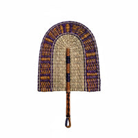Handmade Woven Palm Hand Fan Boho Design Straw Palm Fan for Guesthouse