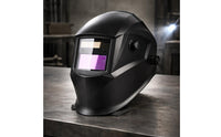Sensitivity and Delay Settings Auto-Darkening Welding Helmet Rectangular Viewing Window Auto Darkening Welding Helmet Adjustment Dials Face Guard Hard Shell for Bright-Arc Welding Work