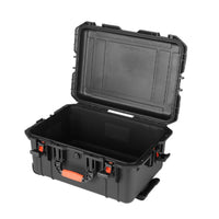 Heavy-Duty Hard Case with Wheels Rugged Rolling Hard Case Sturdy Portable for Field Work