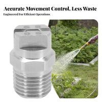 Stainless Steel Fan Nozzle Rust-Proof Stainless Steel Spray Nozzle Long-Lasting for Professionals, Cleaning, Dust Control