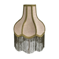 Lamp Shade with Fringe Trim Retro Lamp Shade with Fringe Elegant for Bedroom