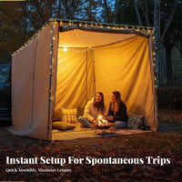 Easy Setup Car Side Tent Waterproof Ssun's Rays Tailgate Sunshade sun's Rays Protection Vehicle Awning Wind-Resistant for Outdoor Enthusiasts, Tailgaters, Families, Tailgating, Road Trips, Picnics, Beach