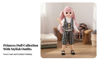 30cm Princess Doll Changeable Outsideside Fits 23 Joint Articulated Doll children's Toy Soft Silky Hair Cute Face for Girls