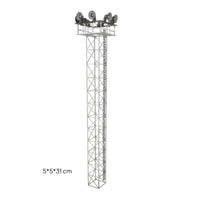 LED Beacon Station Model 1:87 Lattice Structure with Ladder Realistic HO Scale Structure Industrial for Collectors