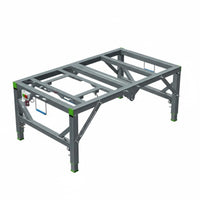 Foldable Design Folding Woodworking Table Heavy Duty Multifunctional Saw Table Stable Frame Portable Saw Workbench for Woodworkers, DIY Enthusiasts, Construction Workers, Job Site, Home Improvement, Garage