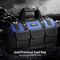 Long-Lasting Electrician Tool Bag Wear Resistant Heavy Duty Tool Bag Large Capacity for Carpenters, Handymen, Home Repair, Job Site
