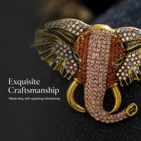 Cute Rhinestone Dog Brooch Pin for Women, Vintage Animal Crown Lapel Pin