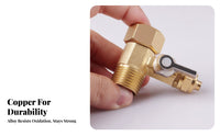 Universal Fit Water Purifier T-Adapter Easy Shut-Closed 3-Way Faucet Connector Rust-Resistant Flow Regulation Switch Long-Lasting Construction for Homeowners, DIY Enthusiasts, Plumbers, Under-Sink Area, Kitchen, Bathroom, Laundry Room