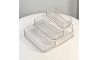 Acrylic Organizer with Trays Transparent Stepped Organizer Display Rack with Stepped Design Modern Shelf Easy to Clean