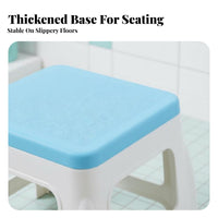 Small Square Stool Colorful Small Portable Stool Compact & Space-Saving Footstool for Young Children, Entryway