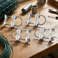 Double Mast Clamp Heavy Duty Double Antenna Mast Clamp Non-Slip for Installers, Homeowners, Roof