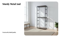 Exposed Concept Unrestricted Standing Closet System Large Capacity Multi-Section Clothing Organizer Space Saving Garment Rack Sturdy Frame for Apartment Dwellers, Homeowners, Families, Bedroom, Dressing Room, Basement