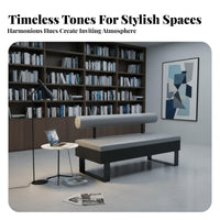 Minimalist Design Upholstered Booth and Chair Combo Sturdy Construction Padded Dining Seat Modern Aesthetic Restaurant Seating Wear-Resistant Upholstery for Cafe Proprietors, Business Owners, Interior Designers, Milk Tea Shop, Lounge Area, Bar