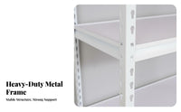 Rivet Shelving Easy Assembly Boltless Steel Shelving Sturdy Construction Boltless Storage Rack for Business Owners, Stockroom, Workshop, Laundry Room