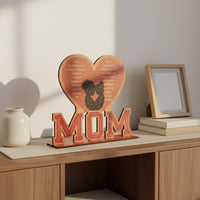 Freestanding Design Mom Gift Plaque High-Quality Materials MOM Letter Desk Plaque Long-Lasting Print Sentimental Desk Sign for Home Office, Desktop