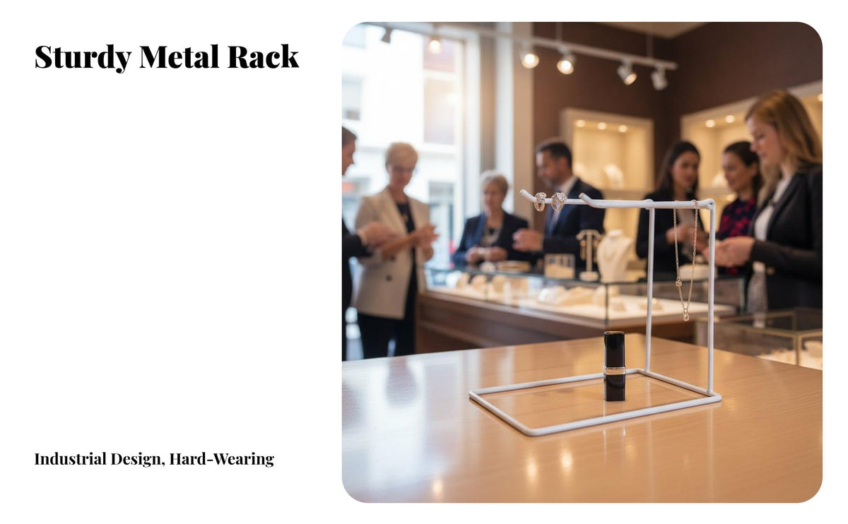 Countertop Display Stand Versatile Small Item Display Holder Space-Saving Countertop Hanging Rack for Retailers, Checkout Counters, Boutique, Showroom
