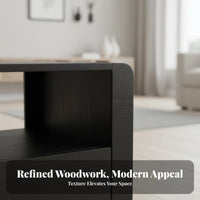 With casters 2-Tier Rolling Side Table Space-Saving Mobile Storage Multi-Functional Household Furniture space-efficient Design for Apartment Dwellers, Homeowners, Office Workers, Living Room, Small Spaces, Bedroom, Kitchen