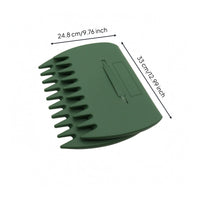 2 Pieces Comb Teeth Plastic Leaf Grabber Curved Panel Hand-Held Leaf Grabber Molded Body Lightweight for Yard Cleanup