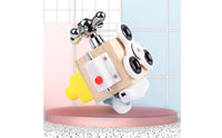 Improves Hand-Eye Coordination Educational Learning Toy Learn Through Play Fine Movement Skills Toy Multi-Functional Design Wooden Busy Block for Toddlers, Preschoolers