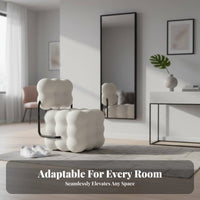 Cumulus-Like Design Bubble Cushion Chair Soft Texture Accent Seating Soft Cushioning Home Furniture Modern Design for Homeowners, Young Adults, Students, Living Room, Entryway, Reading Nook, Apartment