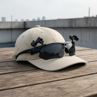 TAC Lenses Hat Brim Sunglasses Clip UV400 Protection Attach-on Polarized Sunglasses Folding Clips Eyewear Lightweight