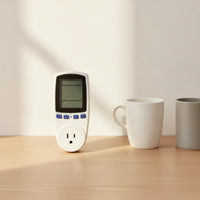 Insertable Watt Meter Digital Power Meter with LCD Display Electricity Monitoring Socket Slim Plugenergy Monitor Home