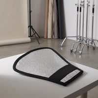 Foldable Reflector with White and Silver Sides Two-sidedSided Flash Reflector Soft Light Modifier with Silver Surface Portable for Portrait Photographers, Event Photography