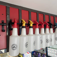 Wall Mount Spray Bottle Holder Minimalist Design Wall Mount Spray Bottle Organizer Car Detailing Storage Rack Space Saving