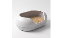 Low-Entry Cat Litter Box with Scoop Oversized Litter Box with Scoop Large Pet Supply Easy Access for Cats