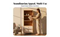 Nordic Design Multi-Tier exposed Shelving Minimalist visual shelf solo-tier Floor-Standing Storage Rack adaptable Use for Book Lovers, Decor aficionados, Apartment Dwellers, Living Room, Study, Home Office, Bedroom