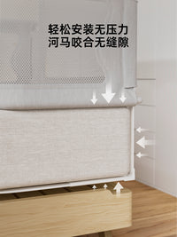 鹿儿床中床多功能便携升降床护栏婴儿床新生儿可用折叠宝宝床围栏