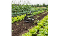 Thickened Blade Wheeled Push Weeder All-Steel Construction Serrated Wheel Hoe Long-Lasting Rolling Garden Cultivator Rust Resistant for Gardeners, Orchard