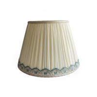 E27 Lamp Shade Soft Light E27 Table Lamp Shade Elegant Pleated Textile Lampshade for Bedroom, Living Room, Study