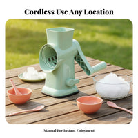 Non-Electric Manual Ice Shaver Plastic Body Hand Crank Ice Shaver