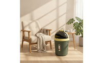 Lidded Waste Bin with Dome Lid Plastic Trash Bin with Lid Tall Wastebasket Semi-Transparent for Home