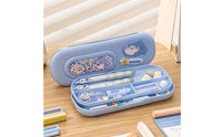 Pencil Case Hard-Shell Pencil Box Stationery Box with Compartments Cute Storage Organizer Cartoon for Students, School