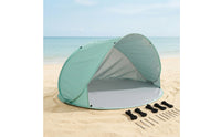 Portable Kids Beach Tent Half-Enclosed Spring-up Beach Tent Ventilated Spring-up Sun Shelter Windproof for Camping